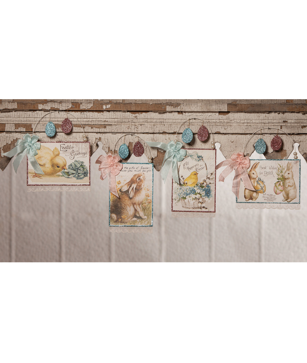 TL8710 - Pastel Easter Postcard Ornament (4782261436482)