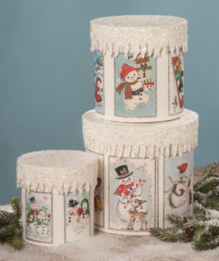 TL9416 - Frosty Snowman Boxes Set of 3 (4671962382402)