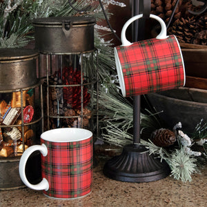 WS182421 - Red Tartan Mug (6613628158018)