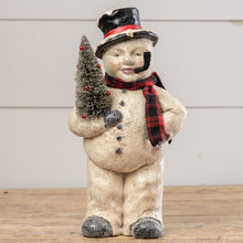 Load image into Gallery viewer, WS192001 - 16&quot; Face Snowman with Tree (6719971721282)