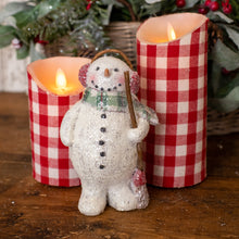 Load image into Gallery viewer, WS192054 - 6&quot; Red Broom Snowman (6866264719426)