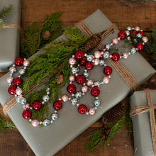 Load image into Gallery viewer, WS192150 - 72&quot; Red, Blue &amp; Champagne Bead Garland (6719983747138)