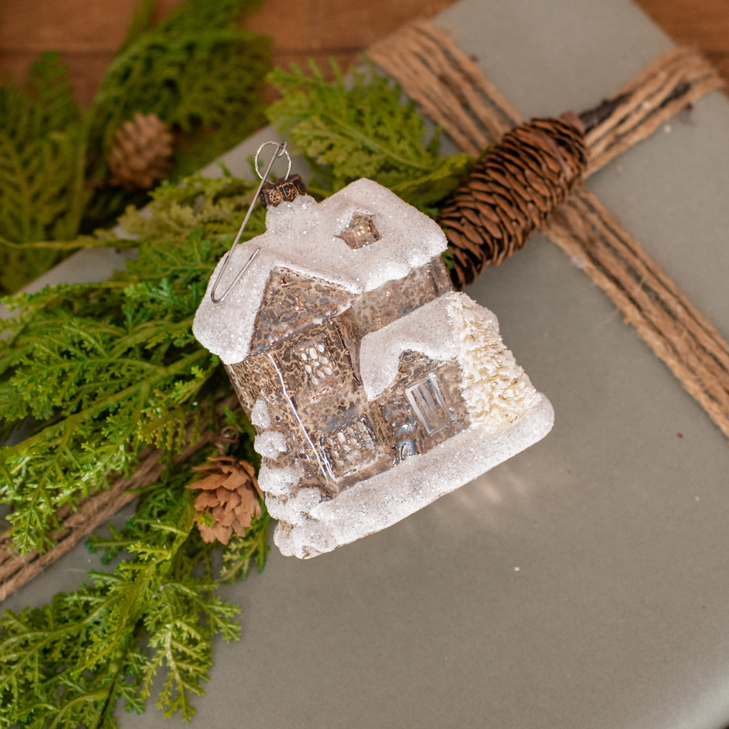 Ws192255 - Silver & Gold House Ornament (6864823582786)