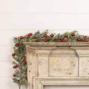 WS202006 - 72" Red Ball Garland w/ 1.5" Ball (6863631450178)