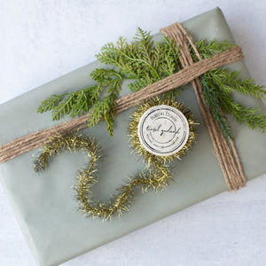 WS202042 - 72" Gold Tinsel Garland Spool (6863642067010)