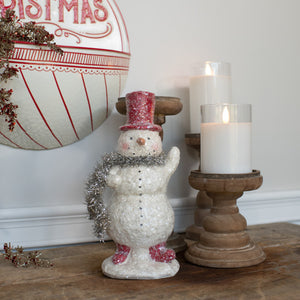 WS202327 - 9.25" Friendly Snowman with Red Top Hat (6864831676482)