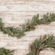 G181167 - 6' Angel Pine & Cypress Garland with Berries & Pinecones (6695536721986)