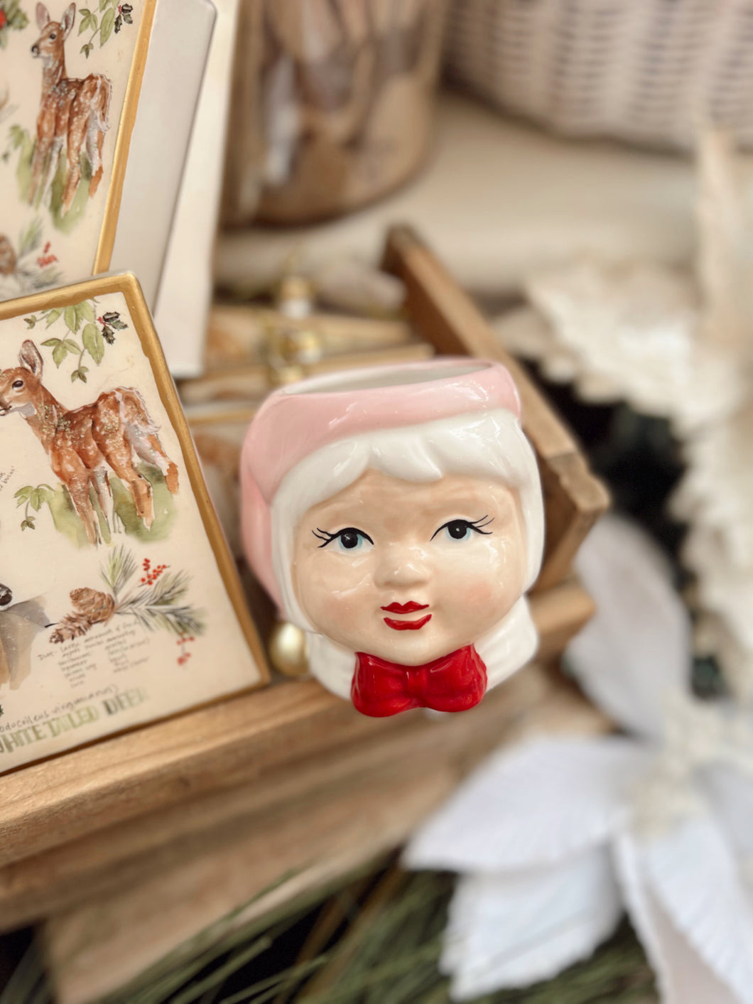 Pink Mrs Claus Cup - Individual (6835899170882)