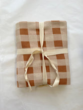 Load image into Gallery viewer, Tan Gingham Blanket - PRE ORDER (6903566827586)