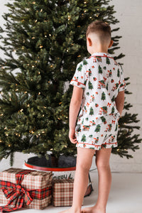 Kids Summer Santa PJ Set - PRE ORDER (6776441438274)