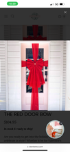 Load image into Gallery viewer, The Red Door Bow with Tails (6788081320002)