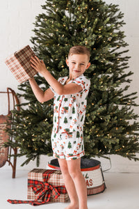 Kids Summer Santa PJ Set - PRE ORDER (6776441438274)