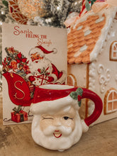 Load image into Gallery viewer, Mini Red Santa Holly Mug (6672590209090)