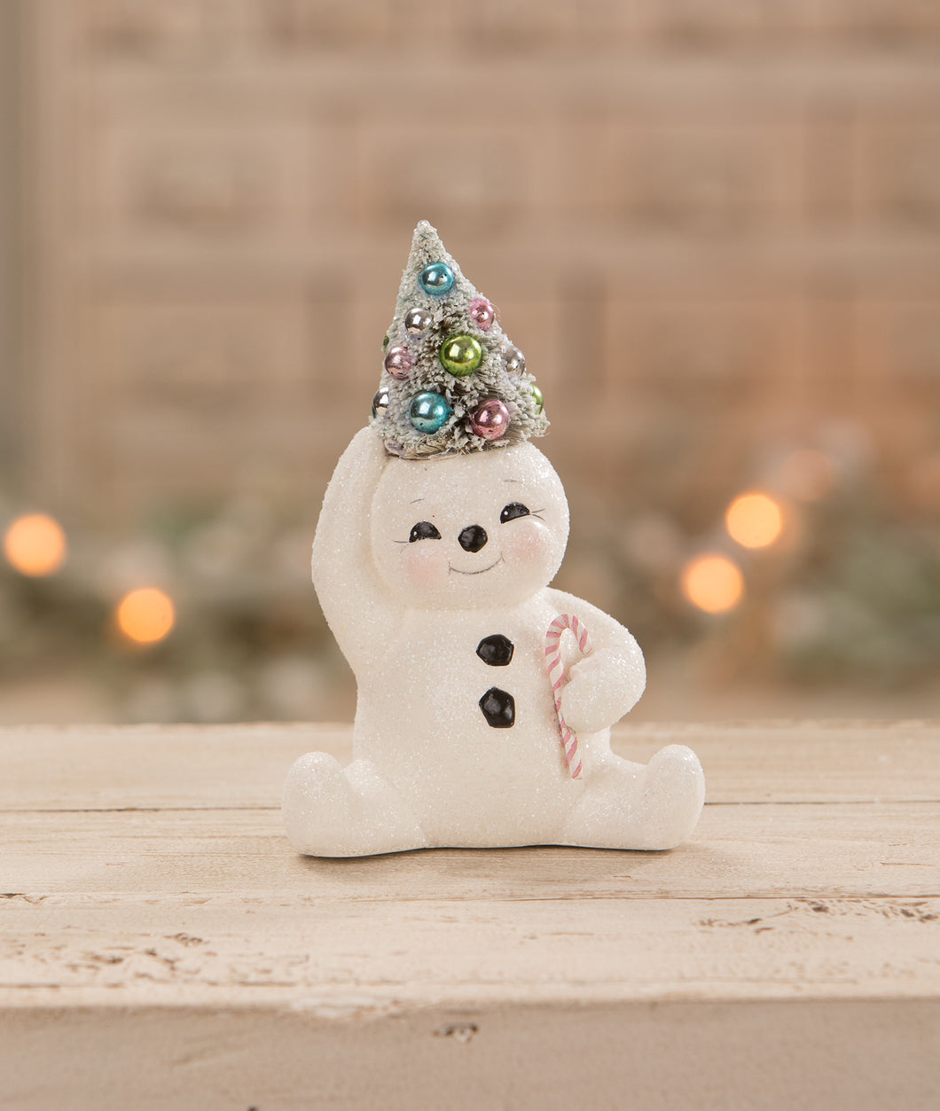 TL1356 - Pastel Candy Cane Snowman With Tree (6743960158274)