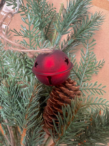 WS182267 - 1.5" Dark Red Bell Ornament (6866267603010)