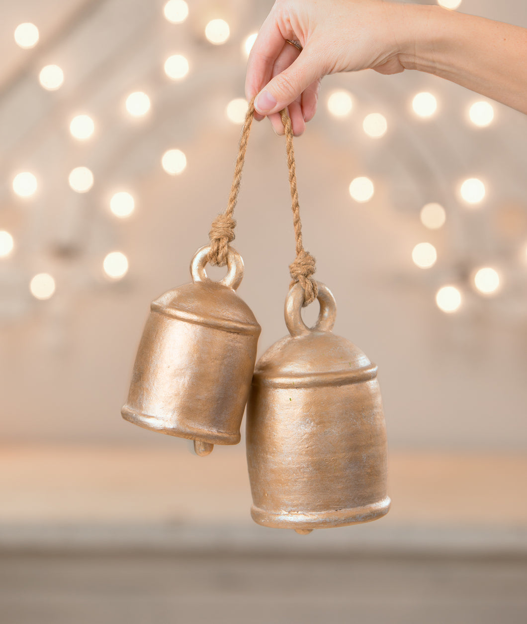 TL1351 - Metallic Paper Mache Bells (6743958880322)