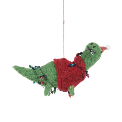 Green Wool Diplodocus with Jumper (6807833903170)