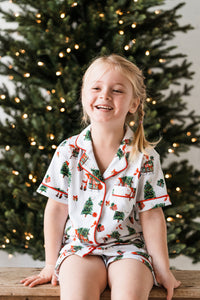 Kids Summer Santa PJ Set - PRE ORDER (6776441438274)