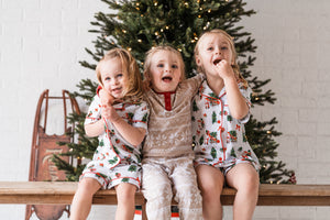 Kids Summer Santa PJ Set - PRE ORDER (6776441438274)