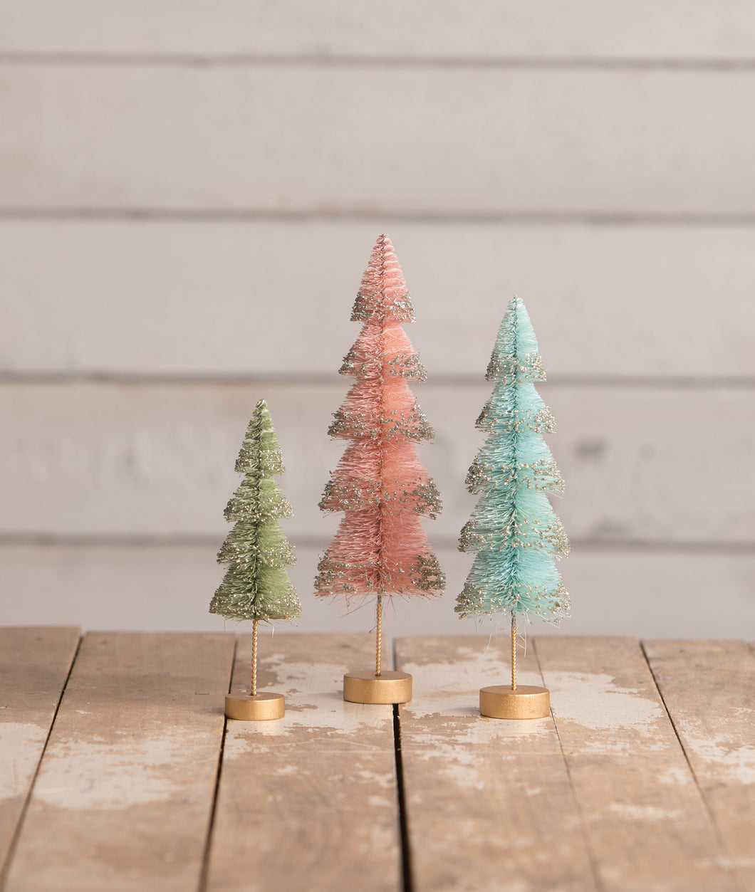 LC1605 - Pastel Layered Bottle Brush Trees Set of 3 (6743984111682)