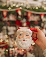 Load image into Gallery viewer, Tall Vintage Red Santa Mug (6732148342850)