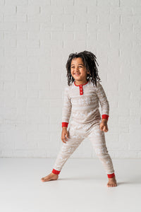 Kids Beige Nordic LONG JOHNS - PRE ORDER (6776484921410)