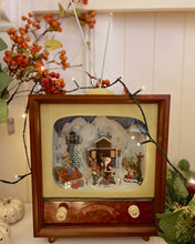 Load image into Gallery viewer, 4116148 - 13.75&quot; Animated Musical Barn with Santa TV (6750598398018)