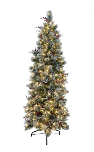 7.5 Foot Snowy Bedford Slim Tree (6769495834690)