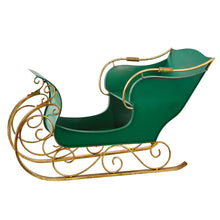 Load image into Gallery viewer, 4117033 Green Metal Sleigh 1.36m (6672036954178)