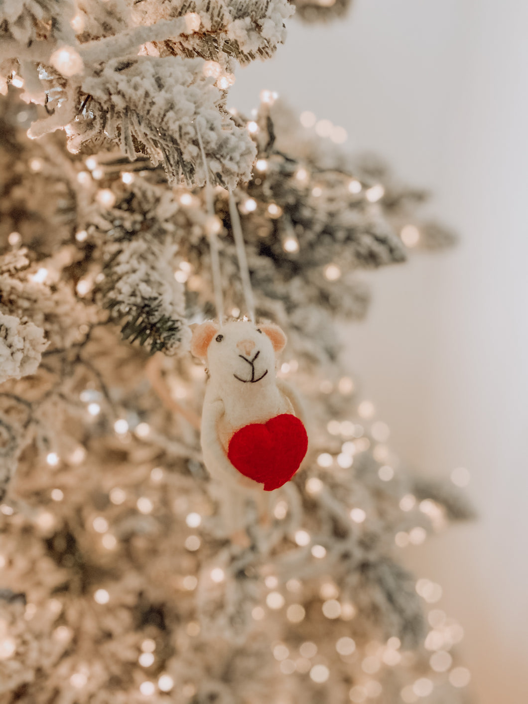 Merry Mice - Heart Mouse Ornament (4551445512258)