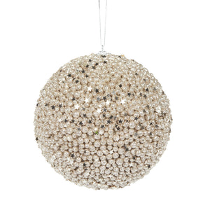 XL Champagne Stars Bauble (6795509530690)