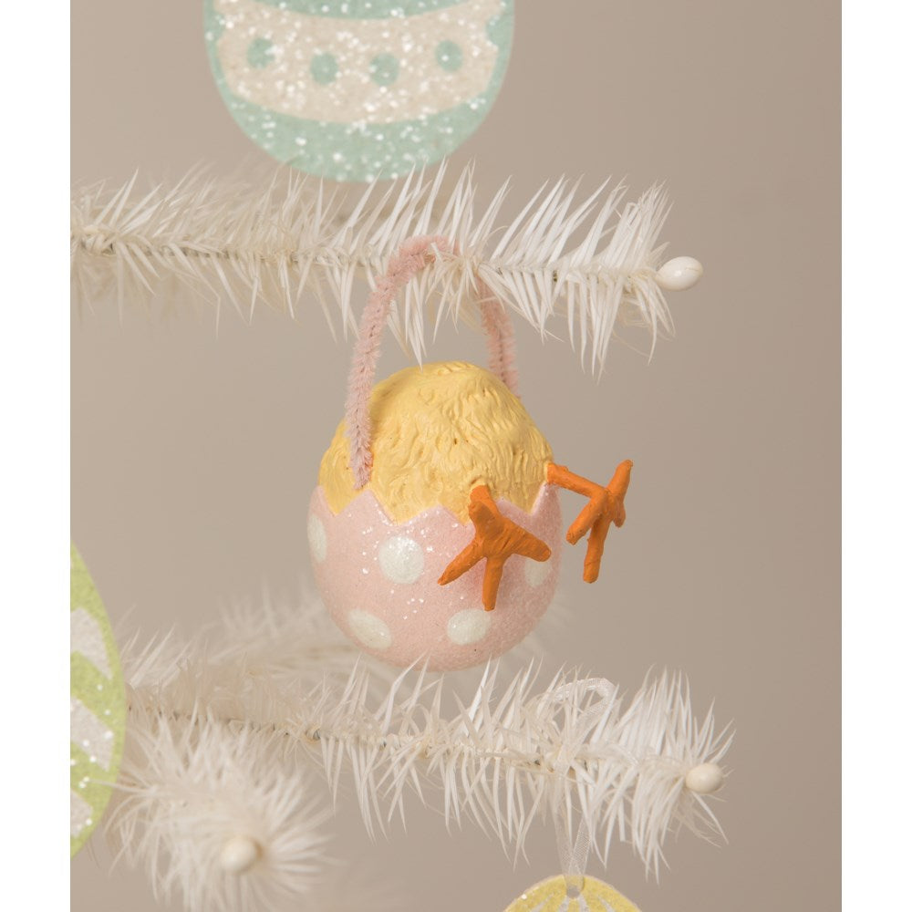 TF1225P - Pink Chickie Tail Egg Ornament (6707799818306)