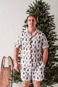 Men’s Summer Santa PJ Set - PRE ORDER (6776438358082)