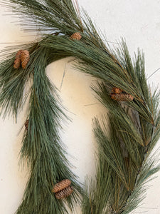 G191478 - 6' River Pine Garland w/ Cones (6694979240002)