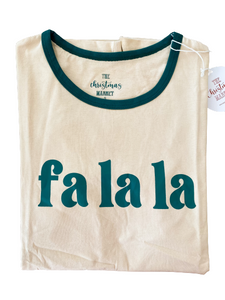 Green & Cream  FA LA LA Tee - Men’s (6588760621122)