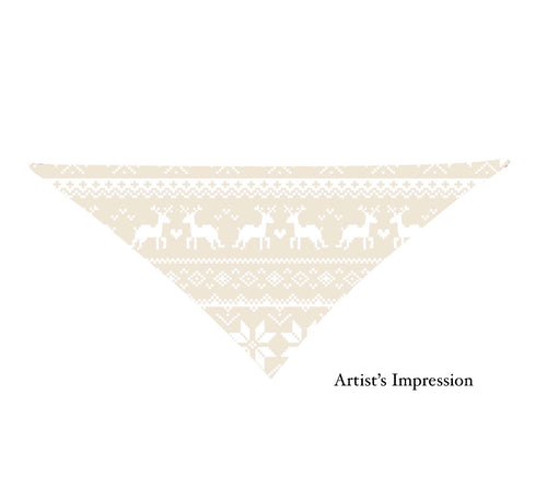 Beige Nordic PET BANDANA - PRE ORDER (6776495571010)