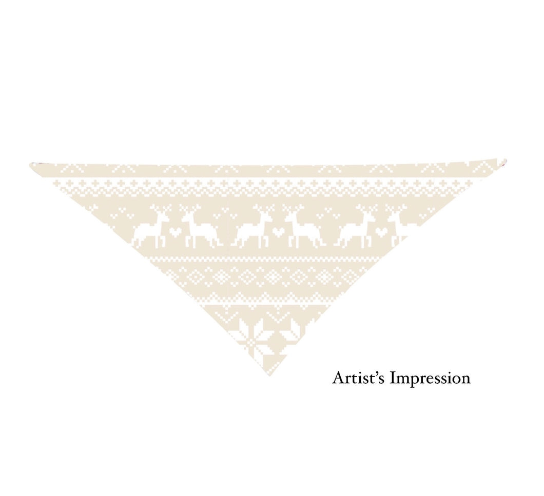 Beige Nordic PET BANDANA - PRE ORDER (6776495571010)