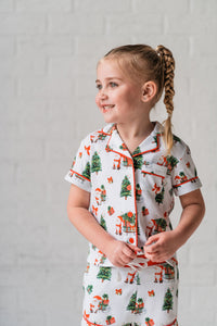 Kids Summer Santa PJ Set - PRE ORDER (6776441438274)