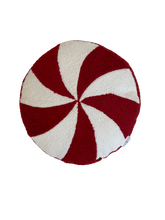 Load image into Gallery viewer, Red Peppermint Boucle Cushion (6763152146498)