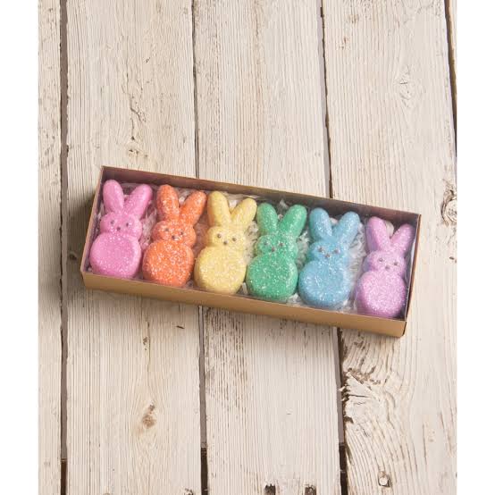 PE1102 - Peeps Bunny Ornaments Set of 6 (6708668137538)