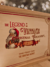 Load image into Gallery viewer, The Legend of the Vintage Christmas Treasury © - Wooden Heirloom Board Game (6610662752322)