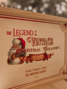 The Legend of the Vintage Christmas Treasury © - Wooden Heirloom Board Game (6610662752322)