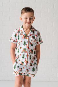 Kids Summer Santa PJ Set - PRE ORDER (6776441438274)