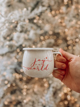 Load image into Gallery viewer, Joy To The World Enamel Mug (4480532840514)