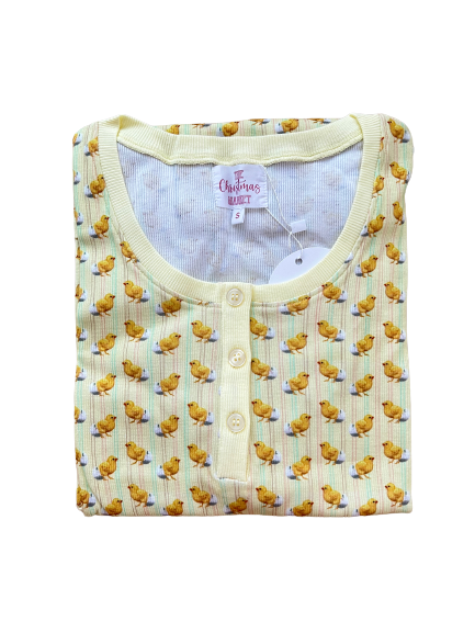 WOMENS EASTER CHICKEN TOP (6902706405442)