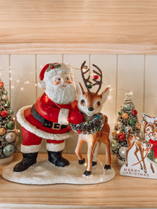 TD9025 - Retro Santa with Reindeer Large (4671862833218)