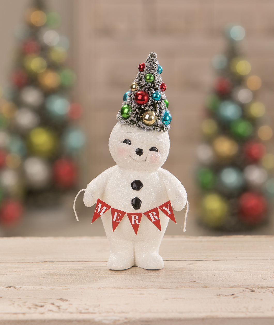 TL1353 - Retro Merry Snowman With Tree (6743959076930)