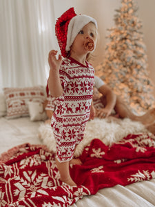 Fair Isle PJ's - Baby Romper (4540424290370)