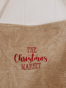 The Christmas Market Corduroy Tote Bag (4658633605186)