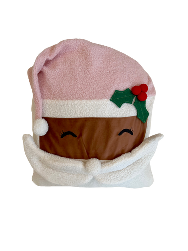 Pink Santa Head Cushion (6763152244802)